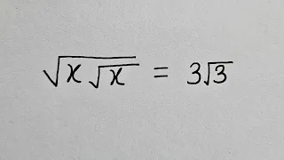 A nice radical math question to solve| Solve for x#math #algebra