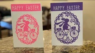 How to make an Easter card with your Cricut #cricut #easter #cricutmade #diy #cards #cricut