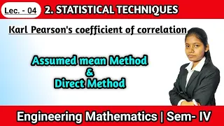 Assumed mean and direct method | module 2 statistical techniques semester IV maths lecture 4