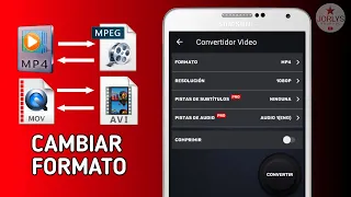 Como CAMBIAR el Formato de un Video Mp4 - MPG - AVI facil y gratis en android - app para convertir
