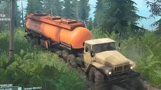 ПЕРЕВОЗКА ТОПЛИВА по ДИКОЙ ТАЙГЕ - SPINTIRES MUDRUNNER