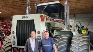 Four Big Bud Tractors and biggest plows on plow Day, July 2023 in Alvordton, Ohio.