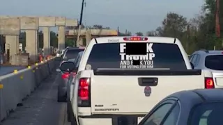 Sheriff threatens charges for woman's "F*** Trump" truck decal