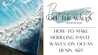 How To Make Modeling Paste Waves On Ocean Resin Art