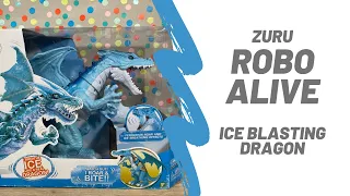 Zuru Robo Alive Ice Blasting Dragon Unboxing Toy Review | TadsToyReview