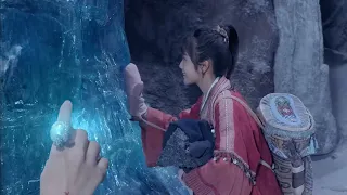 Girl encounters an avalanche, falls into an ice cave, unexpectedly finds a magical gemstone ring.