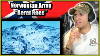 Marine reacts to Norwegian Army "Beret Race" (beretløp)