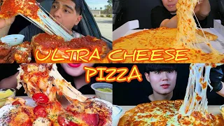 1KG ULTRA CHEESE PIZZA | CHEESE TOPPING AND CHEESE CRUST | CHICAGO STYLE STUFFED PIZZA