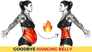 Goodbye Hanging Belly! Just Do This! | 10 Min for STRONG WAIST + SIDE BELLY