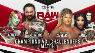 Lucha Completa: Drew McIntyre & Asuka Vs Dolph Ziggler & Sasha Banks - WWE Raw 29/06/2020 (Español)