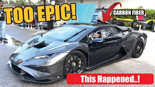 EPIC LAMBORGHINI HURACAN SUPER TROFEO EVO 2 EMBARRASSES EVERYONE AT CENTRAL FLORIDA CARS & COFFEE