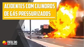 Acidentes com cilindros de gás pressurizados