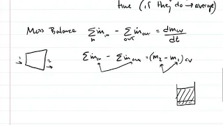 Thermodynamics: Energy Balance Derivation, Unsteady-Flow System