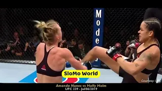 Amanda Nunes vs Holly Holm | SlowMotion Full HD 1080p