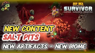 New content Is Here : New Biome / New Artifacts ! Deep Rock Galactic Survivor Salt Pits Hazard 3 !