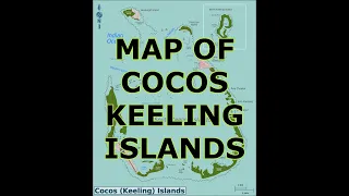 MAP OF COCOS KEELING ISLANDS