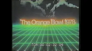 1978 Orange Bowl Arkansas vs Oklahoma; College Football