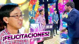 ¡Un campeón! David se llevó el millón en un juego muy peleado con su contrincante