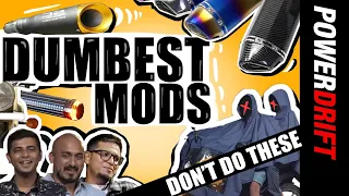 Dumbest car and motorcycle mods | Did you make these mods? 😁 | PowerDrift