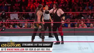 Kane Chokeslams to Braun Strowman