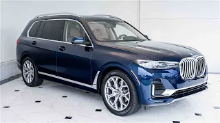 Tanzanite Blue II Metallic on Cognac 2022 BMW X7 xDrive40i