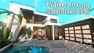 Modern Luxury Two-Story Summer Family House Speedbuild and Tour - iTapixca Builds