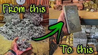 ❗️REMELTING ALUMINUM DROSS🤔❗️(4K) #devilforge #melting