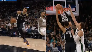 Victor Wembanyama insane behind the back into dunk on Brook Lopez 😱😱