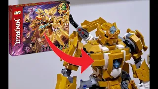 You can build this mech with only Lloyd’s Golden Ultra Dragon 71774 Set