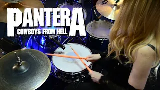 ALENA KAUFMAN - PANTERA - COWBOYS FROM HELL - DRUM COVER