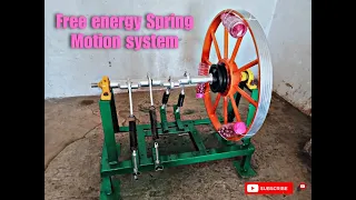 How To Make Free Energy Setup in Progress with Spring Motion System #freenergy