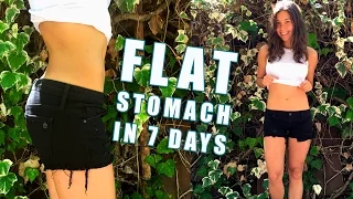 HOW TO HAVE A FLAT STOMACH IN 1 WEEK!