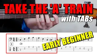 "Take The 'A' Train" | 🎻 Early Beginner Walking Bass Line and How to Play It! 🎵