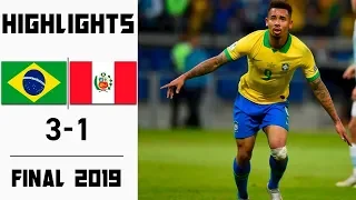 Бразилия - Перу 3-1 Обзор Матча 2019 HD