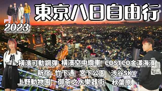 【2023東京八日自由行】橫濱可動鋼彈｜橫濱空中纜車｜新宿｜原宿竹下通｜澀谷SKY｜宮下公園｜澀谷橫丁｜上野動物園｜阿美橫丁｜御茶之水樂器街｜秋葉原｜我家的第一次日本合體