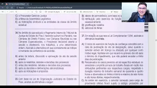 Gabarito extraoficial - TJ/PI - Analista Administrativo