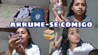 arrume-se comigo para ir pra escola 📚🎒