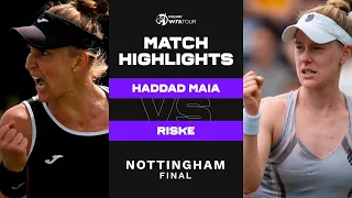 Beatriz Haddad Maia vs. Alison Riske | 2022 Nottingham Final | WTA Match Highlights