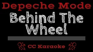 Depeche Mode • Behind The Wheel (CC) [Karaoke Instrumental Lyrics]