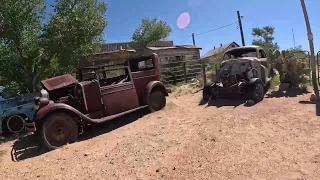 WHAT YOU WILL SEE AT HACKBERRY ROUTE 66 IN ARIZONA! TIMELAPSE FULL HD WALKAROUND, ABANDONED US CARS