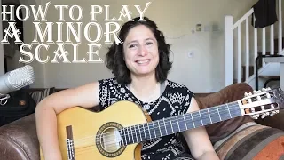 How to play the A minor scale on guitar (chords, exercises, improvisation) ✔