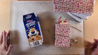 Tutorial / Cereal Box Cover for Mini Junk Journal