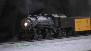 Triplex MTH HO Steam Engine with smoke