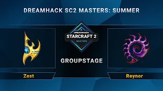 SC2 - Zest vs. Reynor - DreamHack SC2 Masters Summer: Season Finals - Group B