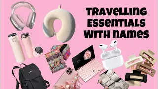 Travelling Essentials with Names ♥️| Beauty Bliss🫶🏻