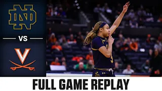 Notre Dame vs. Virginia Full Game Replay | 2023-24 ACC Women’s Basketball