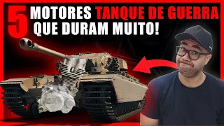 5 MOTORES DE MOTO TANQUE DE GUERRA MOTOS QUE DURAM MUITO!