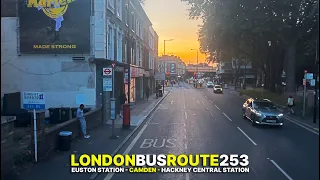 From Euston to Hackney aboard London Bus 253: An immersive London Bus Ride in 4K from the best seat