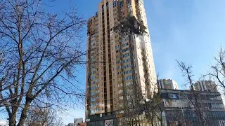 Missile strikes residential high-rise in Kyiv | AFP