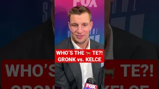 Rob Gronkowski Weighs In On 🐐 TE Debate - Travis Kelce vs. Gronk #shorts